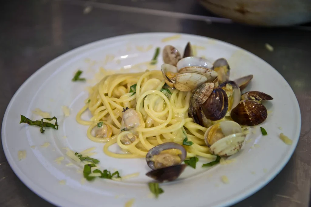 Spaghetti alle vongole del Ristorante Mustafà