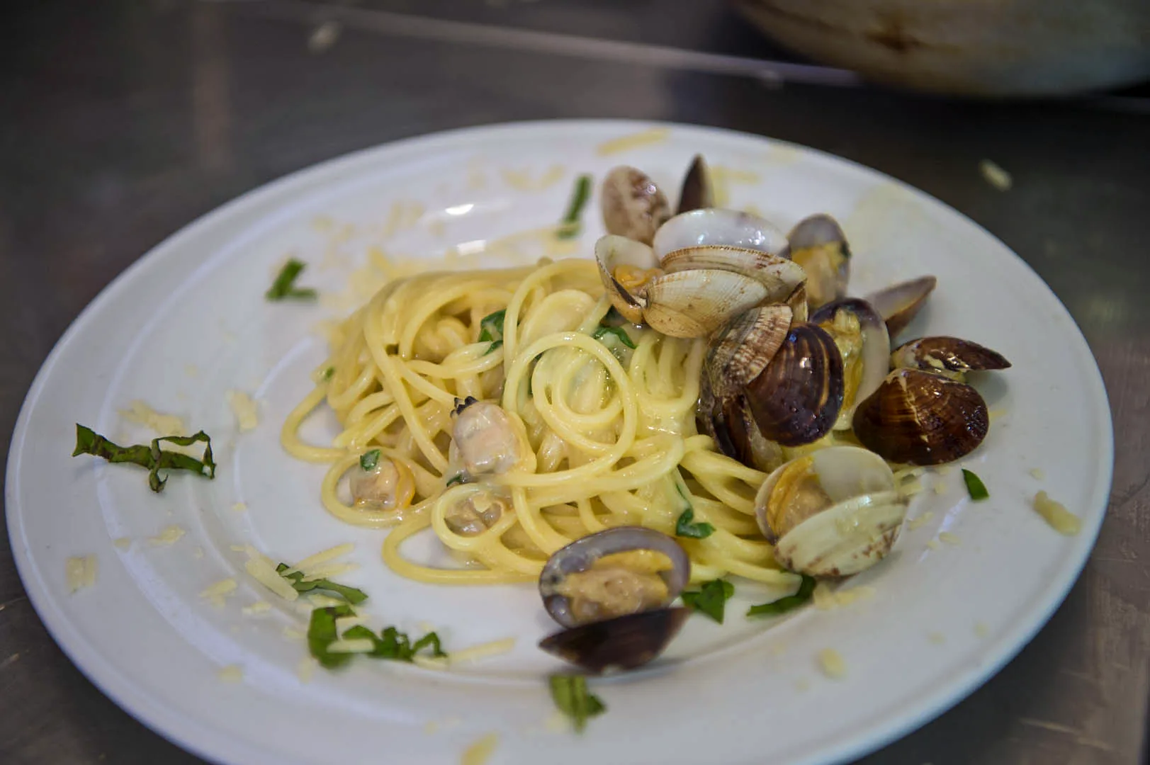 Spaghetti alle vongole del Ristorante Mustafà